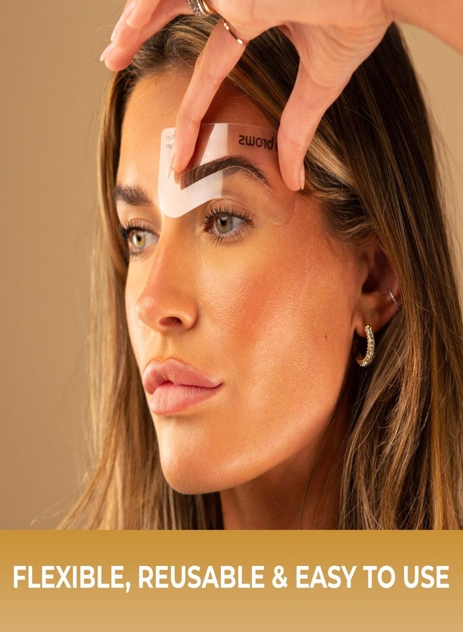 فاب بروز مجموعة قوالب الحواجب فاب براوز الثنائية | 6 أشكال حواجب طبيعية المظهر | قالب سهل لتشكيل الحواجب | يناسب جميع الوجوه والأحجام | مجموعة قوالب الحواجب للمبتدئين والمحترفين | قوالب فقط، خالية من القسوة على الحيوانات - Image 3